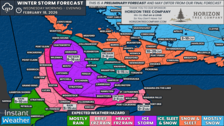 Major Winter Weather Expected in Toronto and Surrounding Areas