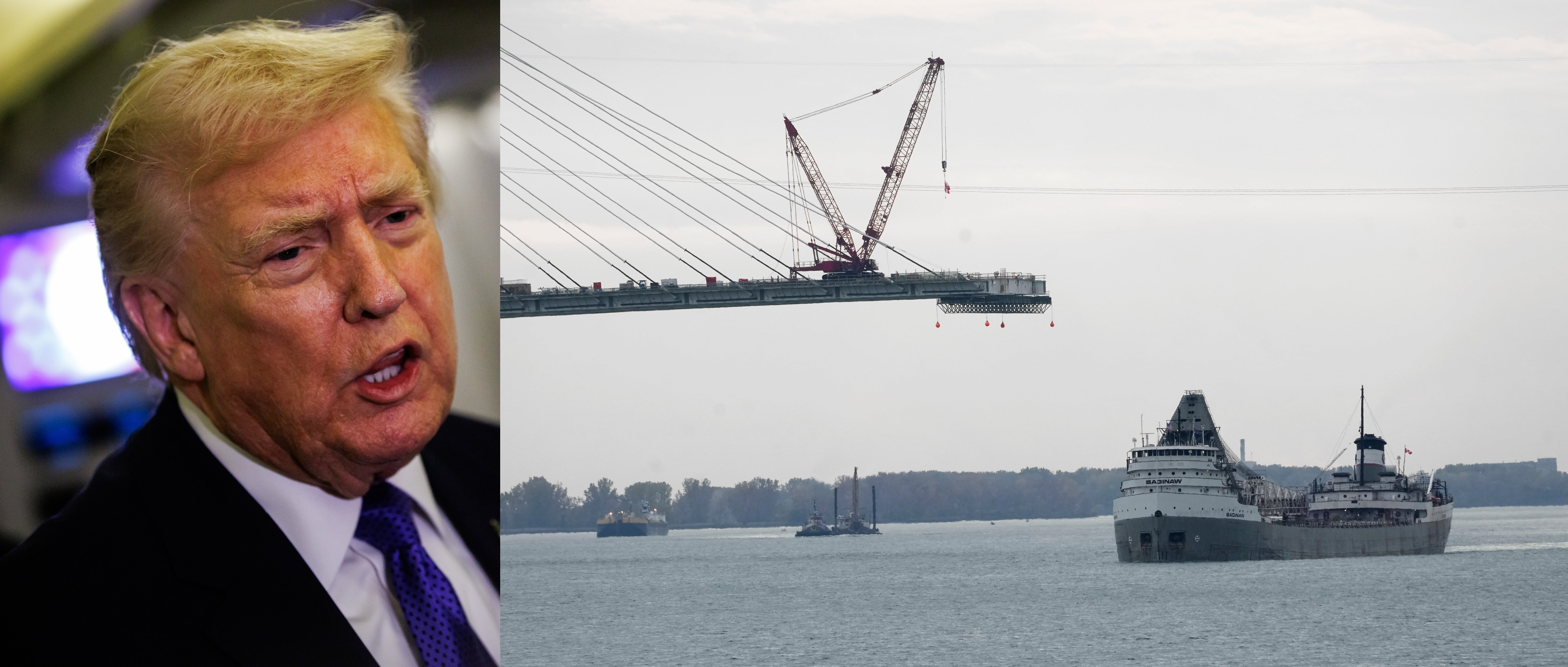 Trump’s reported USMCA wobbles come as the White House is threatening to block a long-planned bridge between Michigan and Ontario