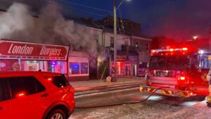 Fire Displaces Nine, Damages Local Businesses in London