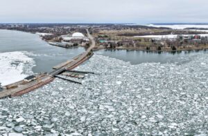 ‘Falling debris’ from RMC footbridge leads to closure of Highway 2 in Kingston