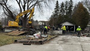 Burlington home levelled in early-morning explosion, investigation ongoing