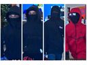 St. Thomas police were seeking four male suspects after they say several employees at financial institution had their hands bound during robbery on September ,2 ,2025.