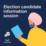 Illustration for the 2026 Municipal Election. Election candidate information session.