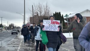 High school students in Hamilton walk out of class to protest OSAP cuts High school students in Hamilton walk out of class to protest OSAP cuts