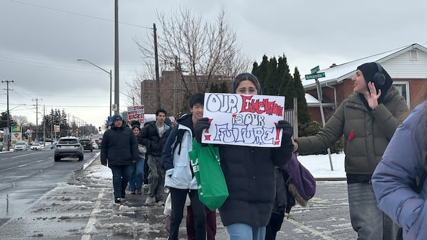 Hamilton Students Stage Walkout Over OSAP Funding Cuts Hamilton Students Stage Walkout Over OSAP Funding Cuts