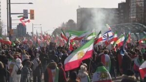 Richmond Hill Rally Celebrates U.S. and Israel Actions
