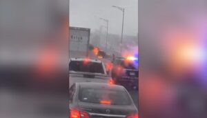 Pickup Truck Catches Fire on Burlington Skyway