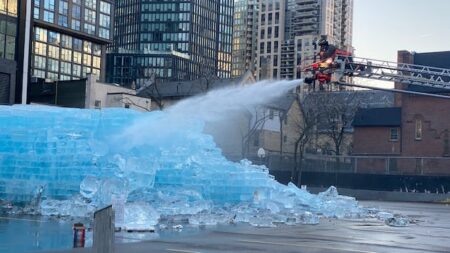 Drake’s Ice Sculpture Melts Away Amid Fan Frenzy