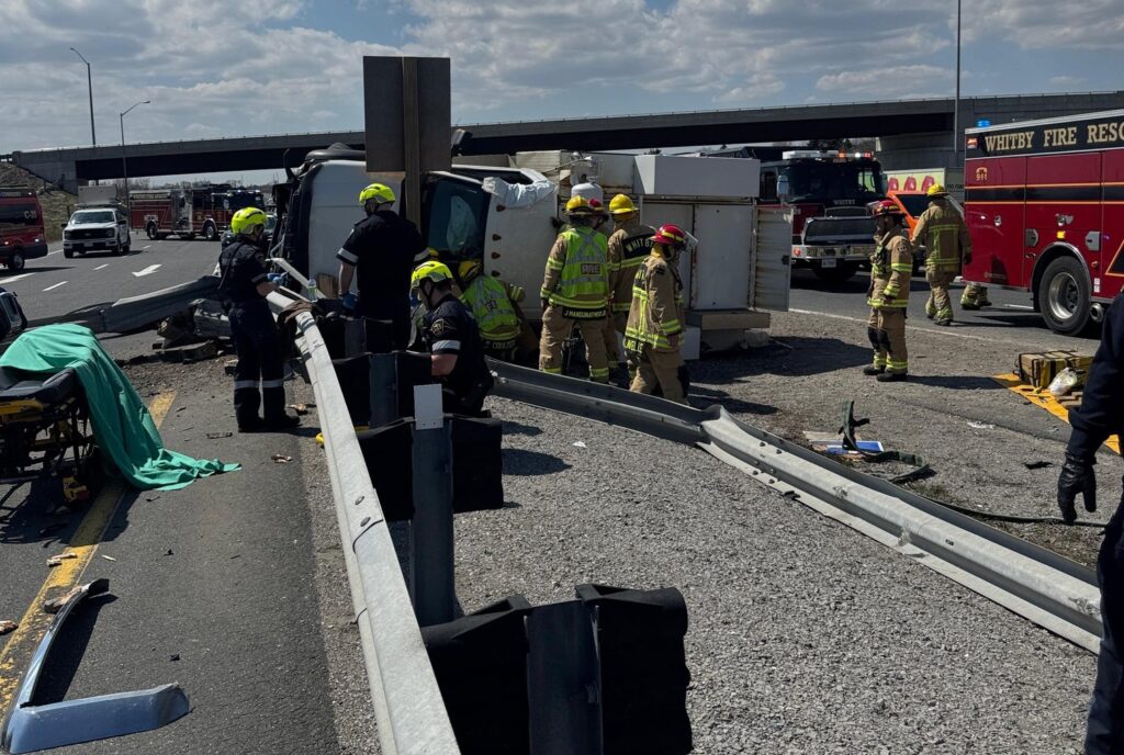 Driver Rescued After Crash on Highway 407
