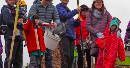 Spring Tree Planting in Markham by 10,000 Trees for the Rouge