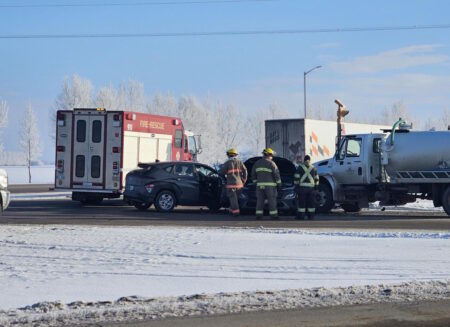 No Injuries Reported in Trans-Canada Crash