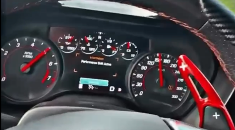 An image showing the speedometer on a vehicle.