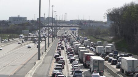 Accident Closes Lanes on Highway 401 in Mississauga