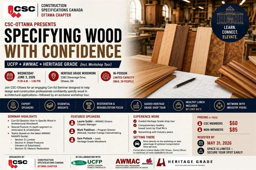 Seminar on Architectural Wood Coming to Ottawa Seminar on Architectural Wood Coming to Ottawa