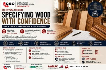 Seminar on Architectural Wood Coming to Ottawa