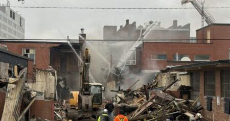 Blaze Engulfs Old St. Catharines Newspaper Building