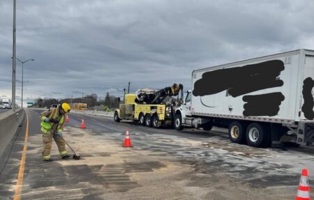 Highway 401 Westbound Closed Due to Accident and Diesel Spill