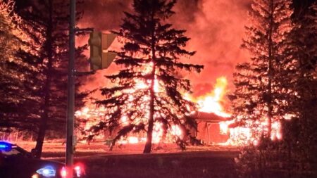 Fire Destroys Home on Hamilton Road