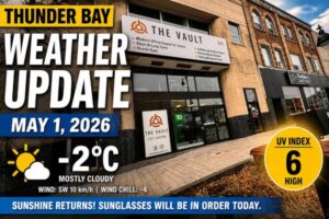 Sunshine Returns to Thunder Bay on May 1, 2026
