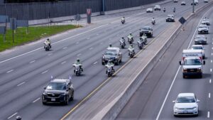 OPP Officers Honor Fallen Colleague in Procession