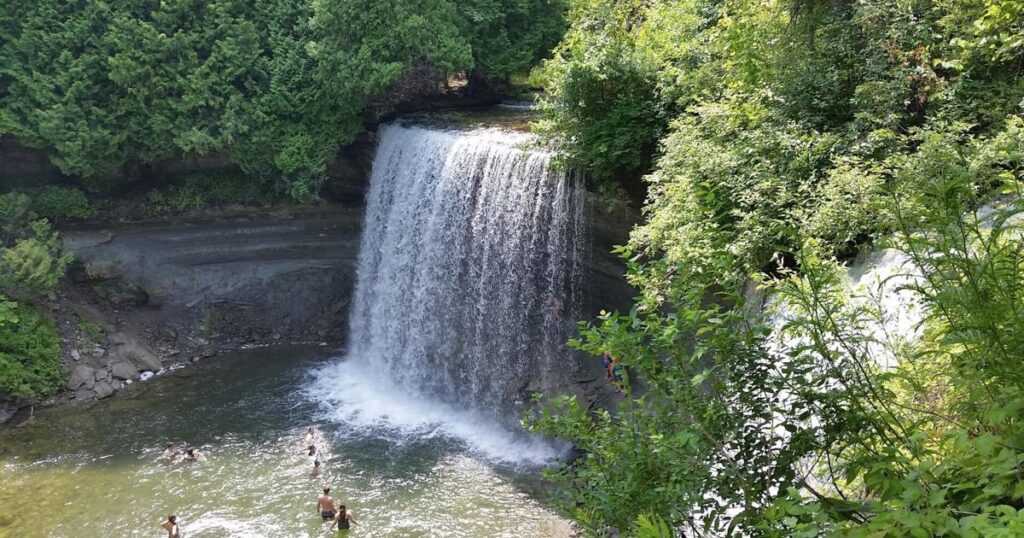Discover a Breathtaking Waterfall on an Island in Ontario