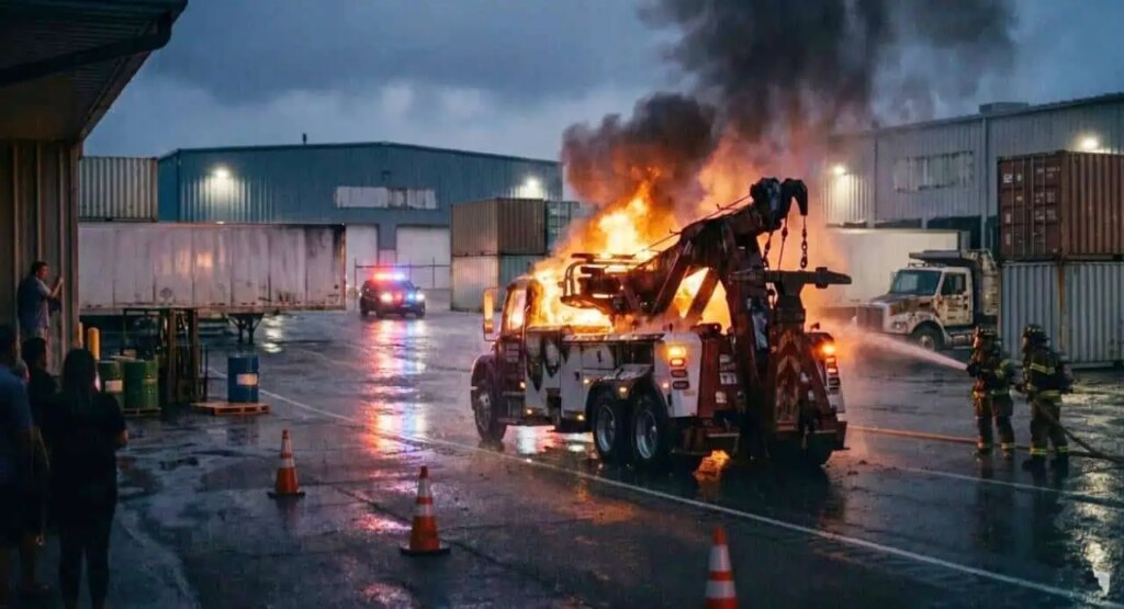Towing Industry Tensions Rise in Ontario Amid Vehicle Fires