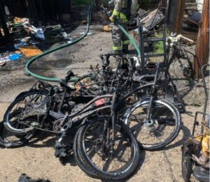 Fire Chief Highlights E-bike Battery Hazards in Shed Blaze
