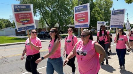 Hamilton Mental Health Workers Strike for Better Funding