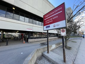 hotel dieu urgent care centre sign