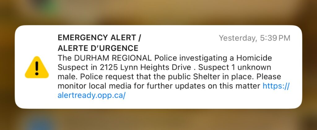 Concerns Emerge Over Emergency Alert and ‘Terrorism’ Label After Stabbing in Pickering