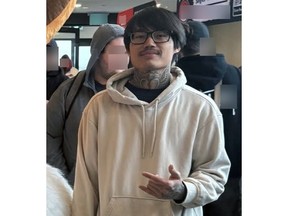 A photo of a man wanted by Sarnia police