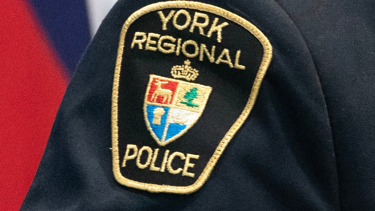 A York Regional Police patch is shown here December 19, 2022. THE CANADIAN PRESS/Arlyn Mc Adorey