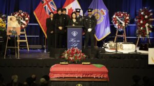Constable Tarun Bali Honored at Funeral Service