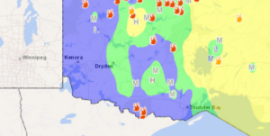Dozens of wildfires still burning out of control in northwestern Ontario