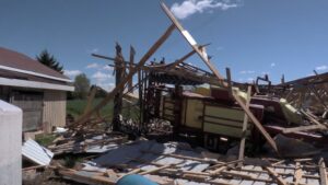 Damage seen north of Ontario city