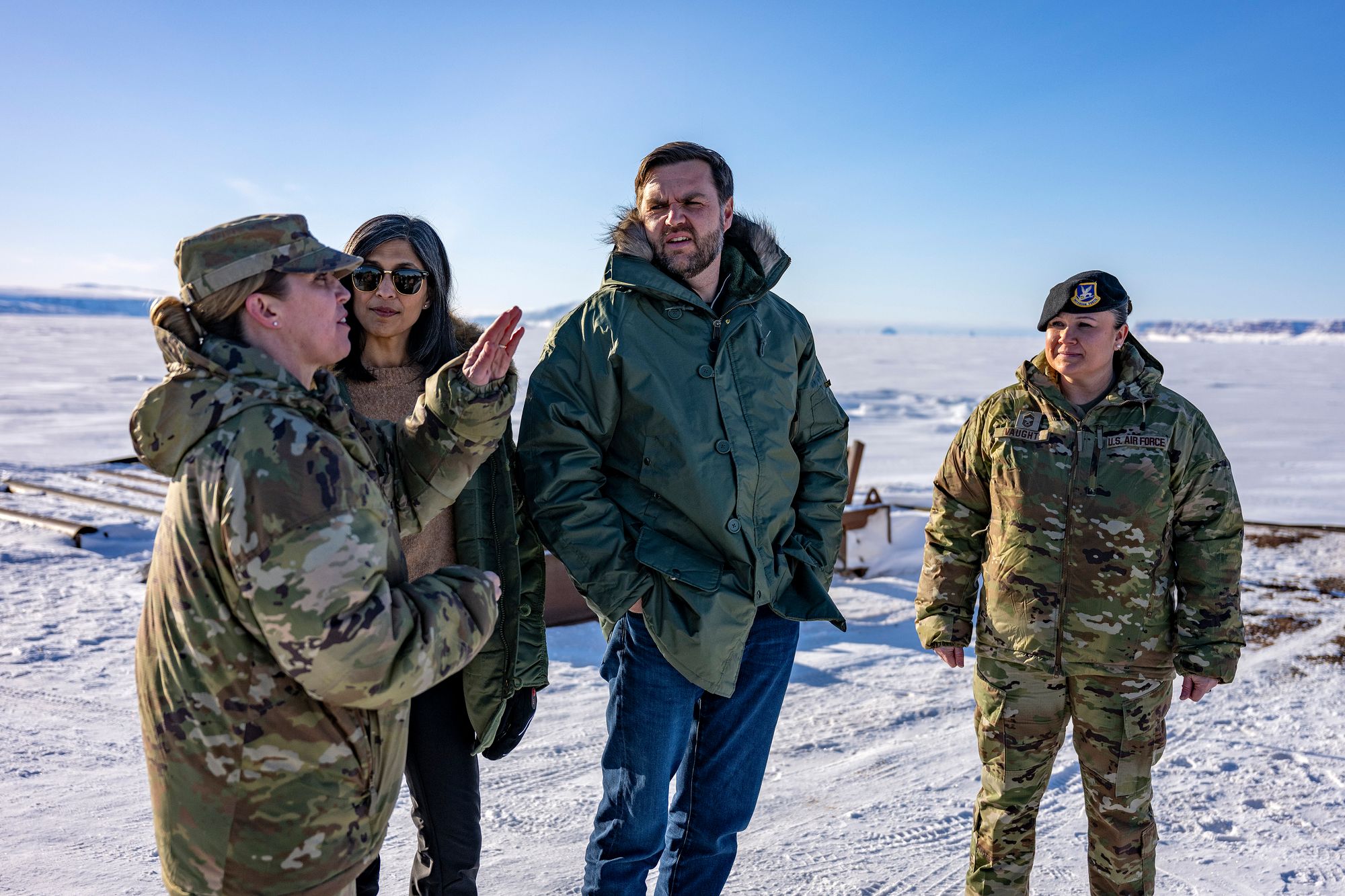 Vice President JD Vance visited the U. S. base in Greenland in March, during which he discussed beefing up the territory’s security