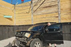 SUV Crashes into Construction Site in Barrie