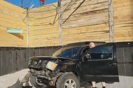 SUV Crashes into Construction Site in Barrie