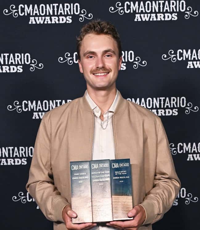 Owen Riegling Shines at CMAOntario Awards Owen Riegling Shines at CMAOntario Awards
