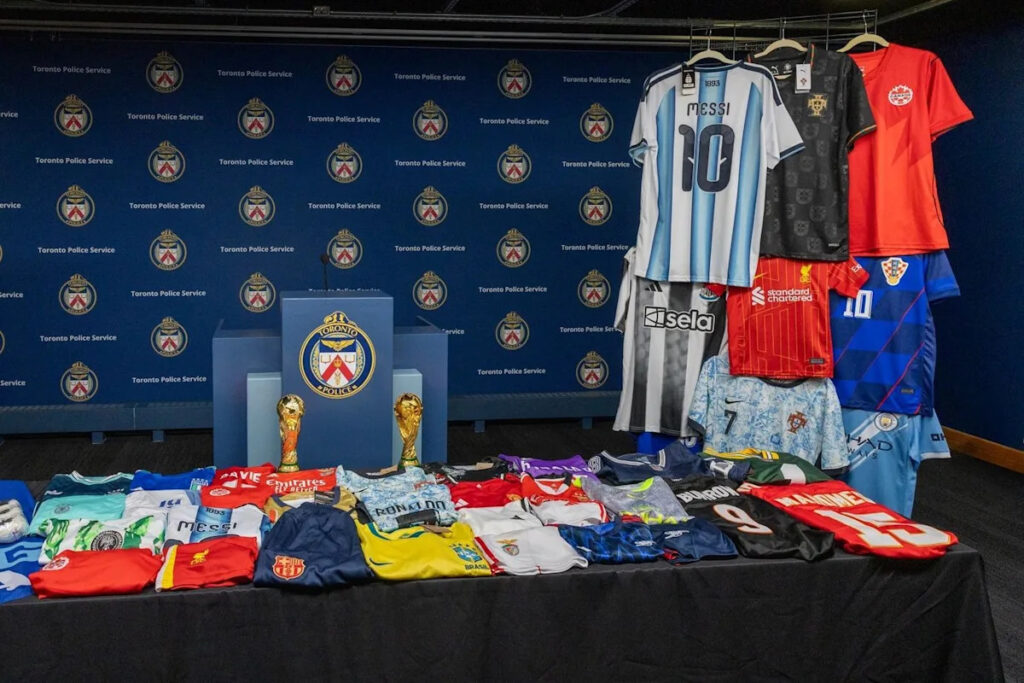 Counterfeit Soccer Gear Seized by Toronto Police