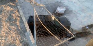 Car Falls into Construction Pit in Barrie
