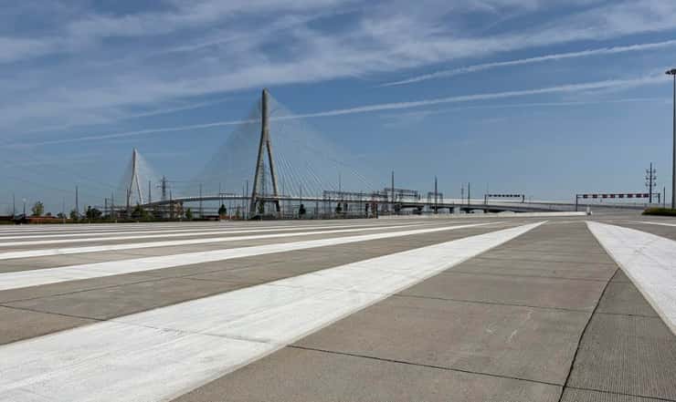 (Photoof Gordie Howe International Bridgeby Maureen Revait)