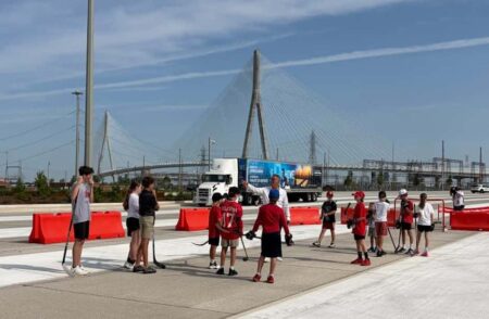 Celebrating the Gordie Howe Bridge with Hockey Fun Celebrating the Gordie Howe Bridge with Hockey Fun