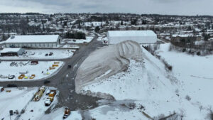 Snow Still Sticking Around in Barrie This July