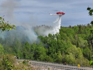 Forest Fires Prompt Evacuations in Armstrong and Whitesand