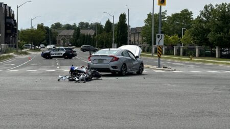 Serious Motorcycle Accident in Markham