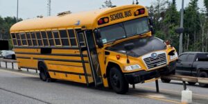 Accident Involving School Bus Closes Highway 11