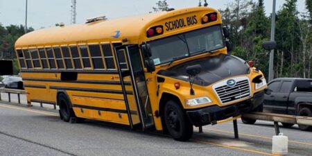 Accident Involving School Bus Closes Highway 11