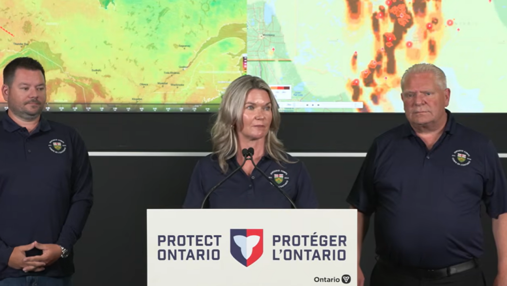 Evacuees from Wildland Fires Finding Shelter in Ontario