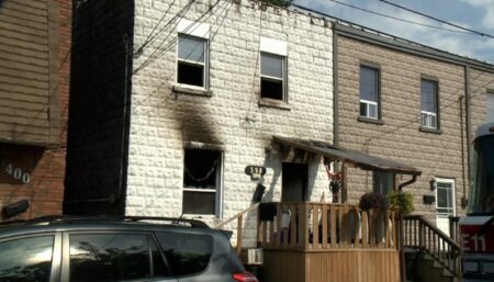 Fire in East Hamilton Sends Two to Hospital